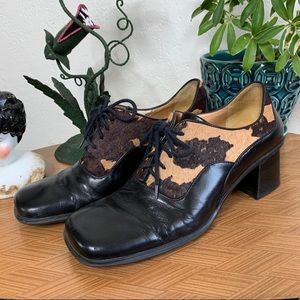 Vintage 1990s Franco Sarto Chunky Cow Heels
